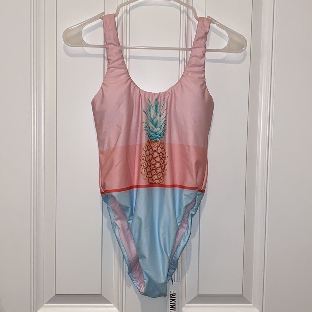 NWT Bikini Lab One Piece Pineapple Swimsuit S - Picture 2 of 6